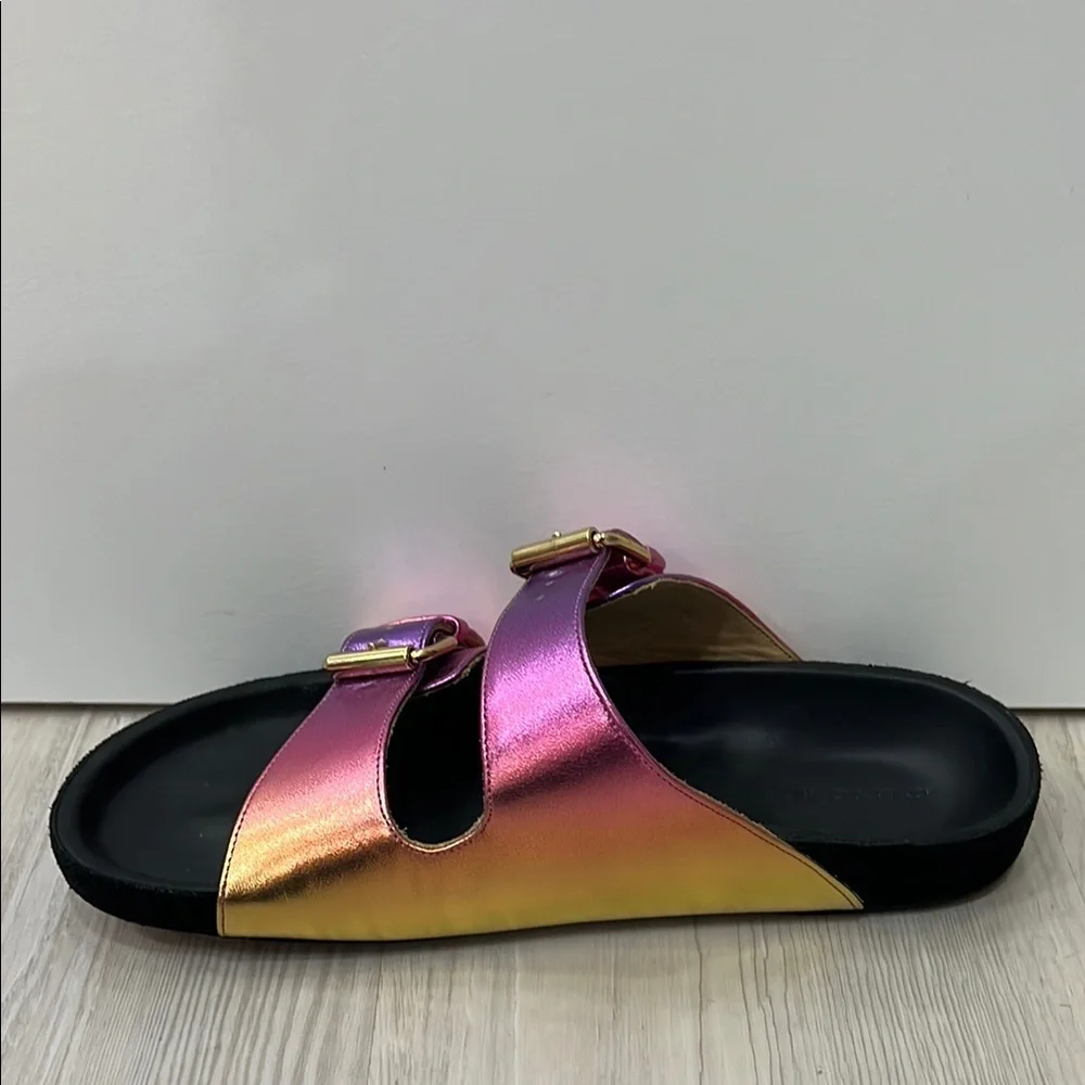 Isabel Marant Pink and Orange Sandals with Minimalist Design - Picture 6 of 7